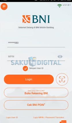 1 Buka Aplikasi BNI Mobile