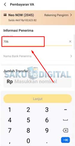 10 Input Kode Virtual Account