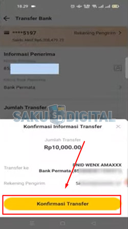 13 Konfirmasi Transfer