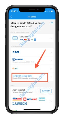 3 Klik Tampilkan Semua Bank