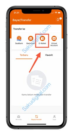 3 Pilih Menu E Wallet