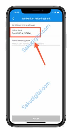 4 Pilih Nama Bank Blu BCA