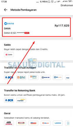 6 Klik DANA