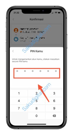 8 Masukkan PIN SeBank
