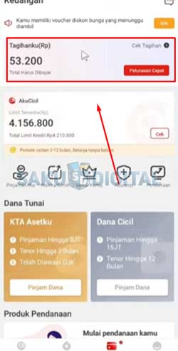 3 Klik Cek Tagihan