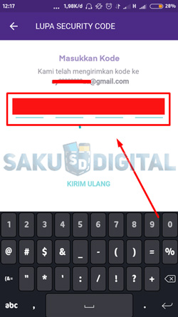 4 Masukkan Kode Verifikasi