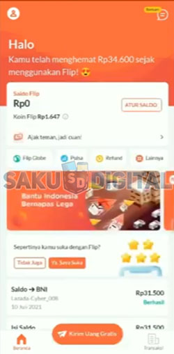 7. Buka Aplikasi Flip