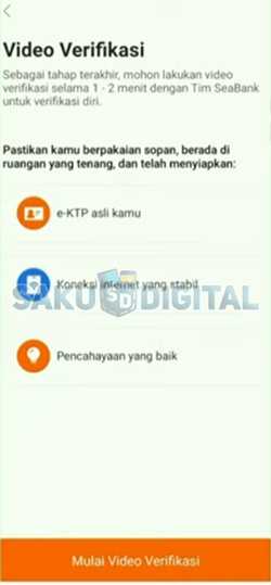 13 Klik Mulai Video Verifikasi