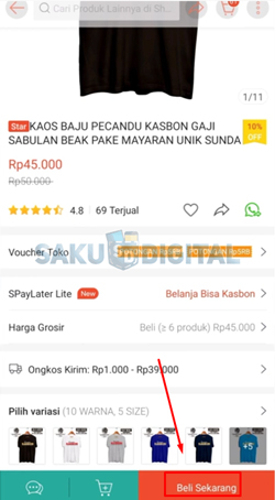 3 Klik Beli Sekarang