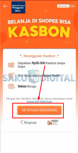 4 Tap Aktifkan Sekarang