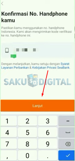 5 Konfirmasi Nomor HP