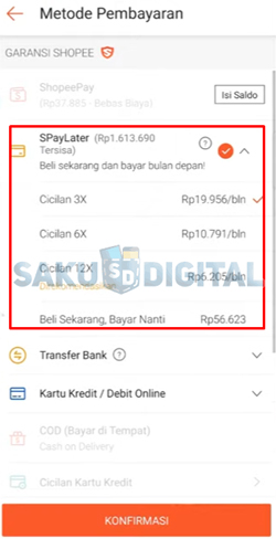 5 Pilih Metode Pembayaran