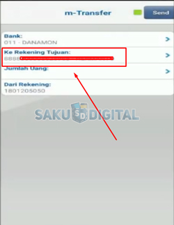 8 Masukkan Nomor Rekening