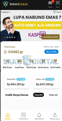 9 Buka Aplikasi IndoGold