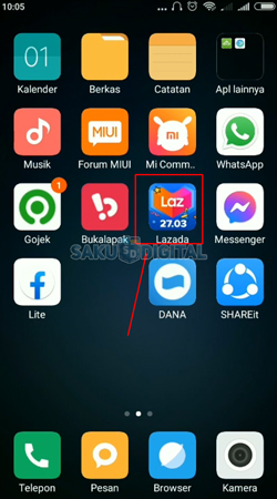 1 Buka Aplikasi Lazada