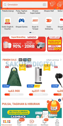 1 Buka Aplikasi Shopee