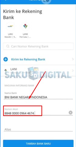 12 Masukkan Nomor Virtual Account