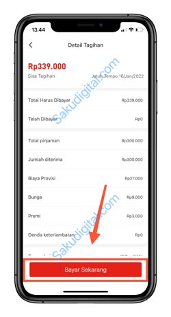 4 Klik Bayar Sekarang 1