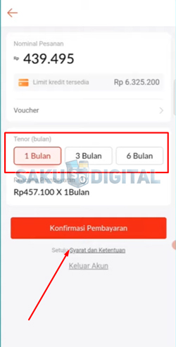 9 Klik Konfirmasi Pembayaran