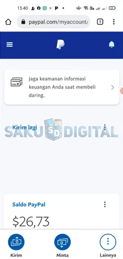 1 Buka Aplikasi PayPal