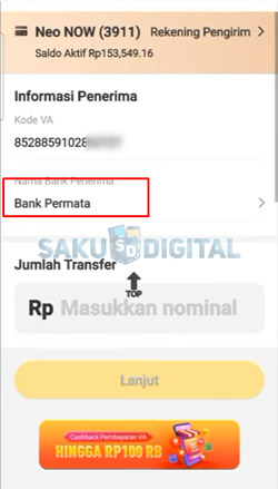 11 Masukan Nama Bank