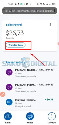 8 Klik Transfer Dana