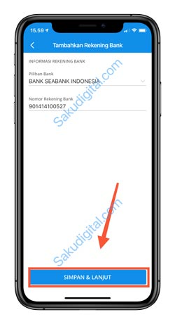 9 Klik Simpan Lanjut