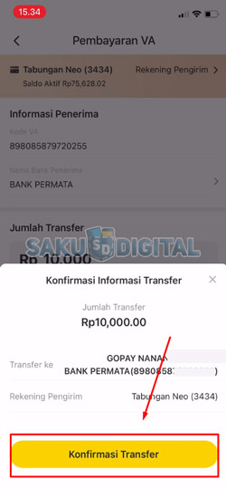 15 Konfirmasi Transfer