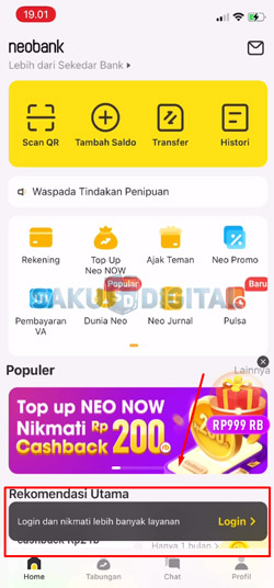 2 Login Akun NeoBank 2