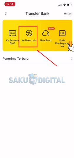 4 Tap Menu Ke Bank Lain