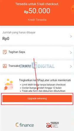 4 Klik Upgrade Sekarang