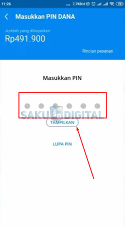 14 Masukkan PIN DANA