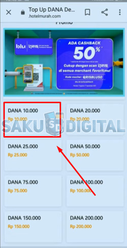 5 Pilih Nominal Top Up DANA