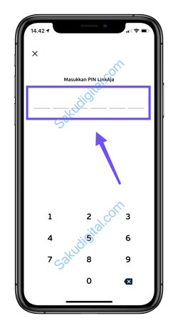 8 Masukkan PIN Linkaja