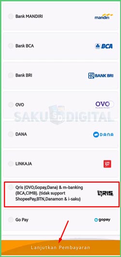 5 Pilih Pembayaran QRIS