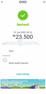 Cara Top Up Bank Aladin