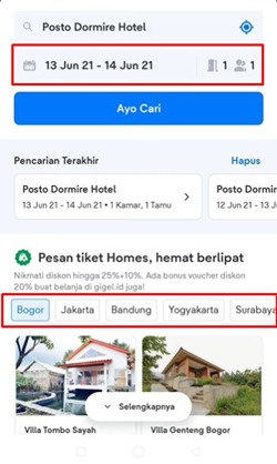 Cari dan Pilih Hotel