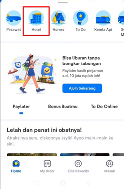 Masuk ke Aplikasi Tiket