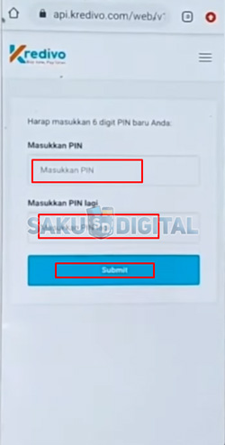 8 Buat PIN Baru