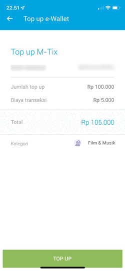 Konfirmasi Top Up 1