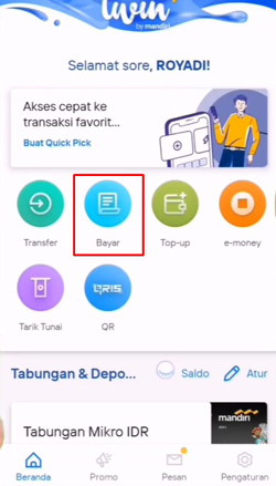 Buka Aplikasi Livin Mandiri