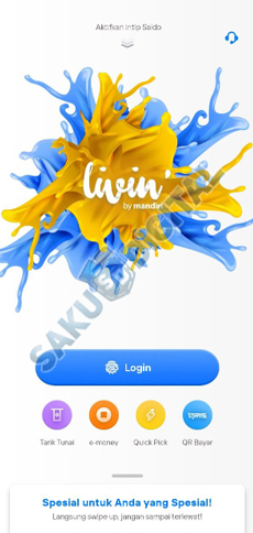 2. Login Akun Livin Mandiri