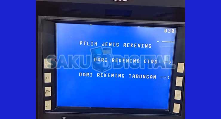 5. Pilih Jenis Rekening