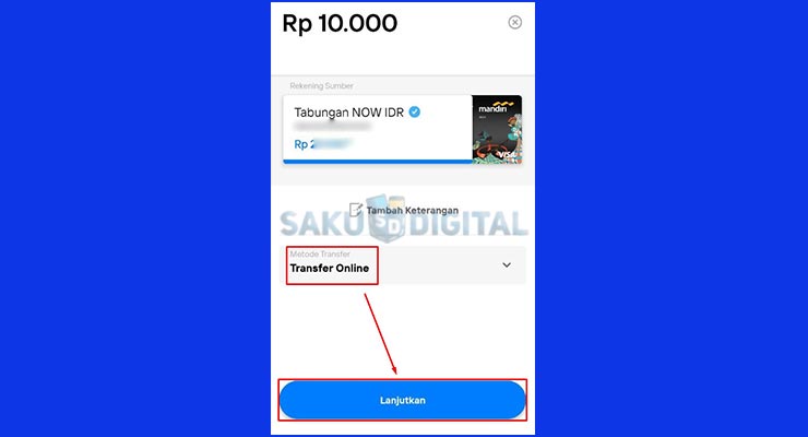 Pilih Metode Transfer Online