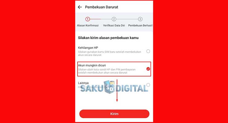 Pilih Alasan Menonaktifkan Akun