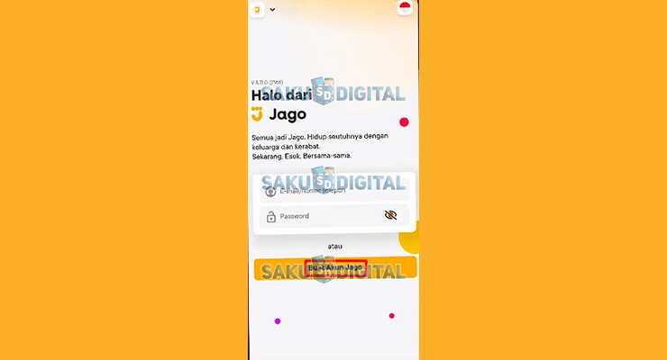 2. Pilih Buat Akun Untuk Cara Daftar Bank Jago