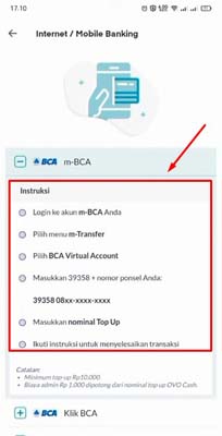 panduan dan kode va bca